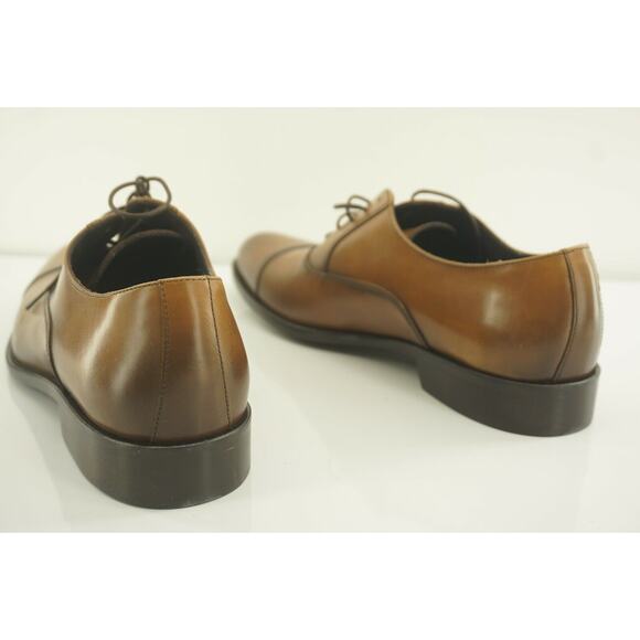 To Boot New York Caufield Men\'s Brown Leather Cap Toe Oxfords Size 11.5 D $395 main image 8